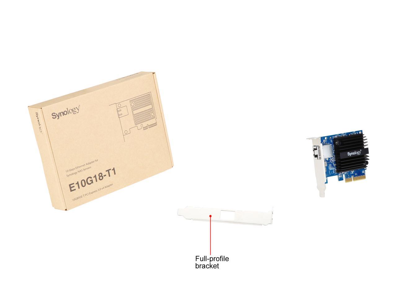 Synology 10Gb Ethernet Adapter 1 RJ45 Port (E10G18-T1)