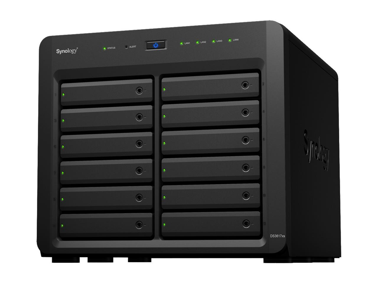 Synology 12 Bay DS3617xs NAS Disk Station, Diskless, 16GB DDR4