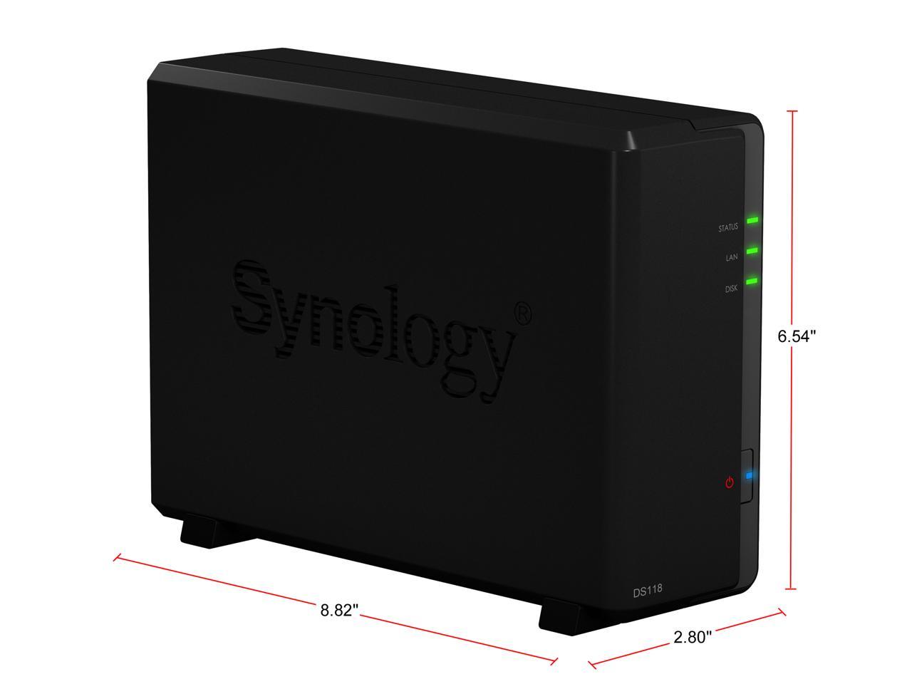 Synology 1 bay NAS DiskStation DS118 (Diskless)