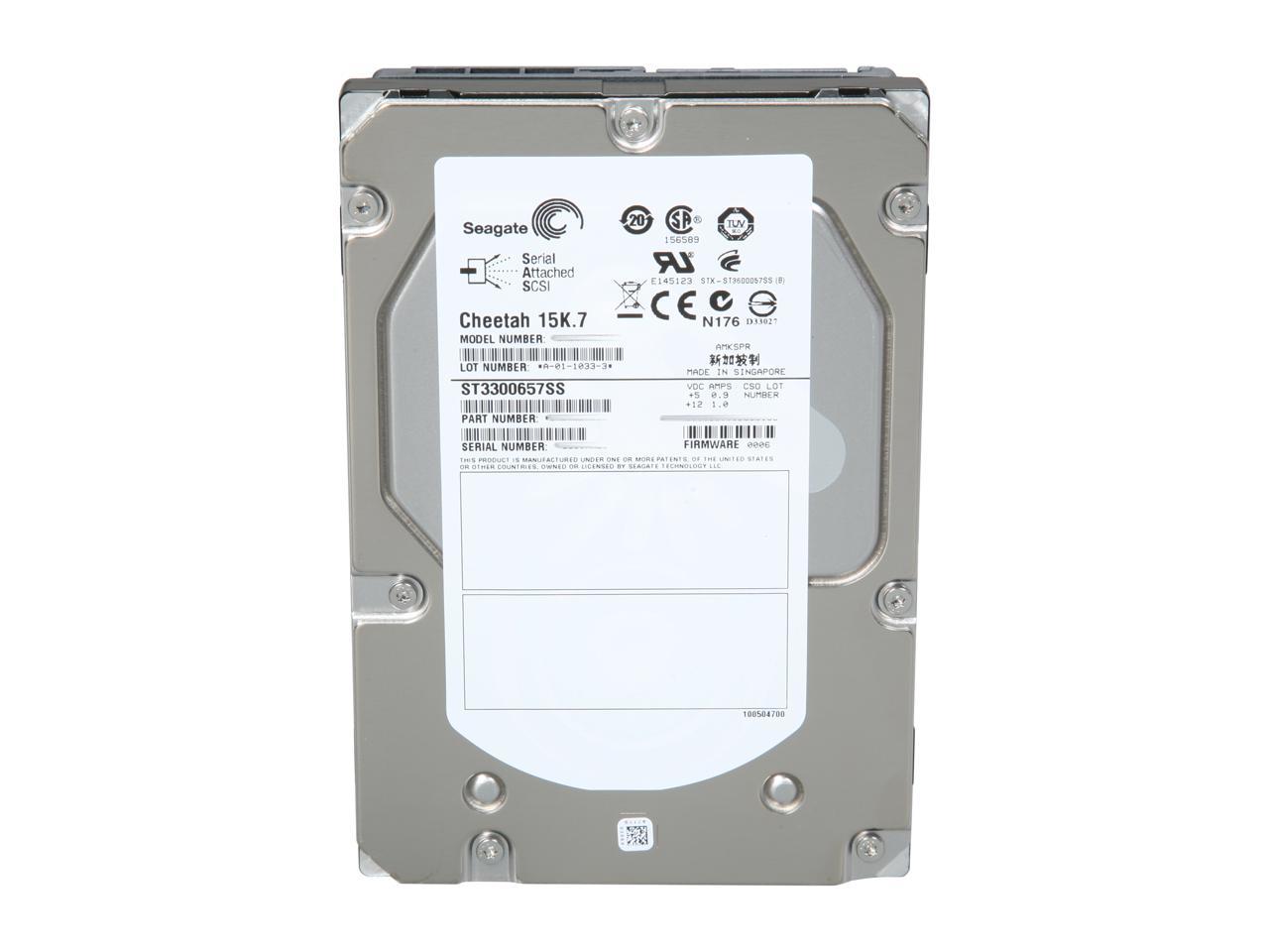 Seagate Cheetah 15K.7 ST3300657SS 300GB 15000 RPM 16MB Cache SAS 6Gb/s 3.5" Internal Hard Drive
