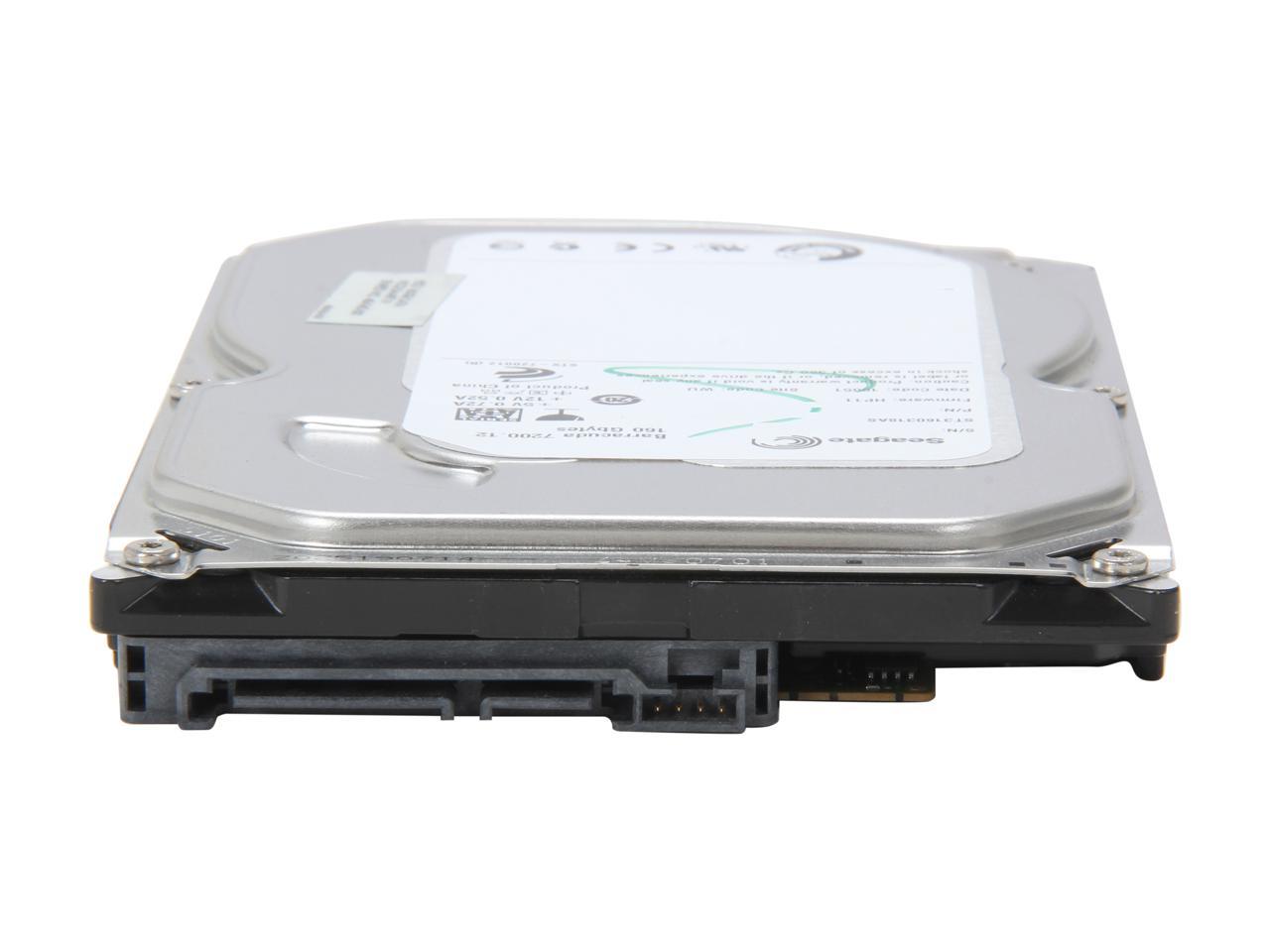 Seagate BarraCuda 7200.12 ST3160318AS 160GB 7200 RPM 8MB Cache SATA 3.0Gb/s 3.5" Internal Hard Drive Bare Drive