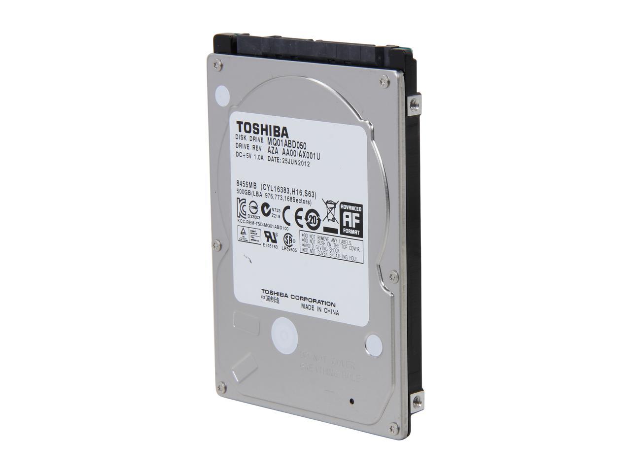 TOSHIBA MQ01ABD050 500GB 5400 RPM 8MB Cache SATA 3.0Gb/s 2.5" Internal Notebook Hard Drive Bare Drive