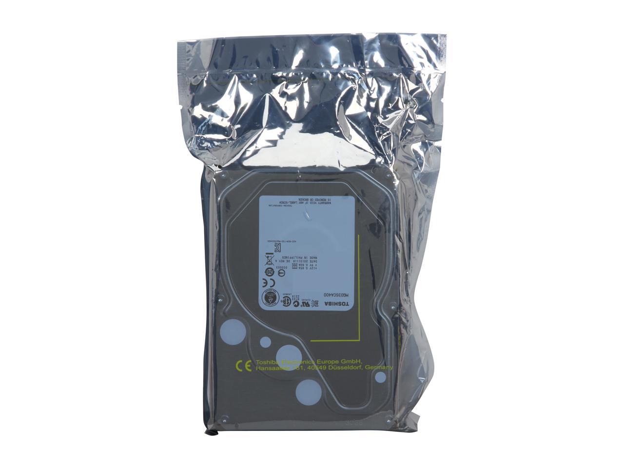 TOSHIBA MG03SCA400 4TB 7200 RPM 64MB Cache SAS 6Gb/s 3.5" Internal Hard Drive Bare Drive