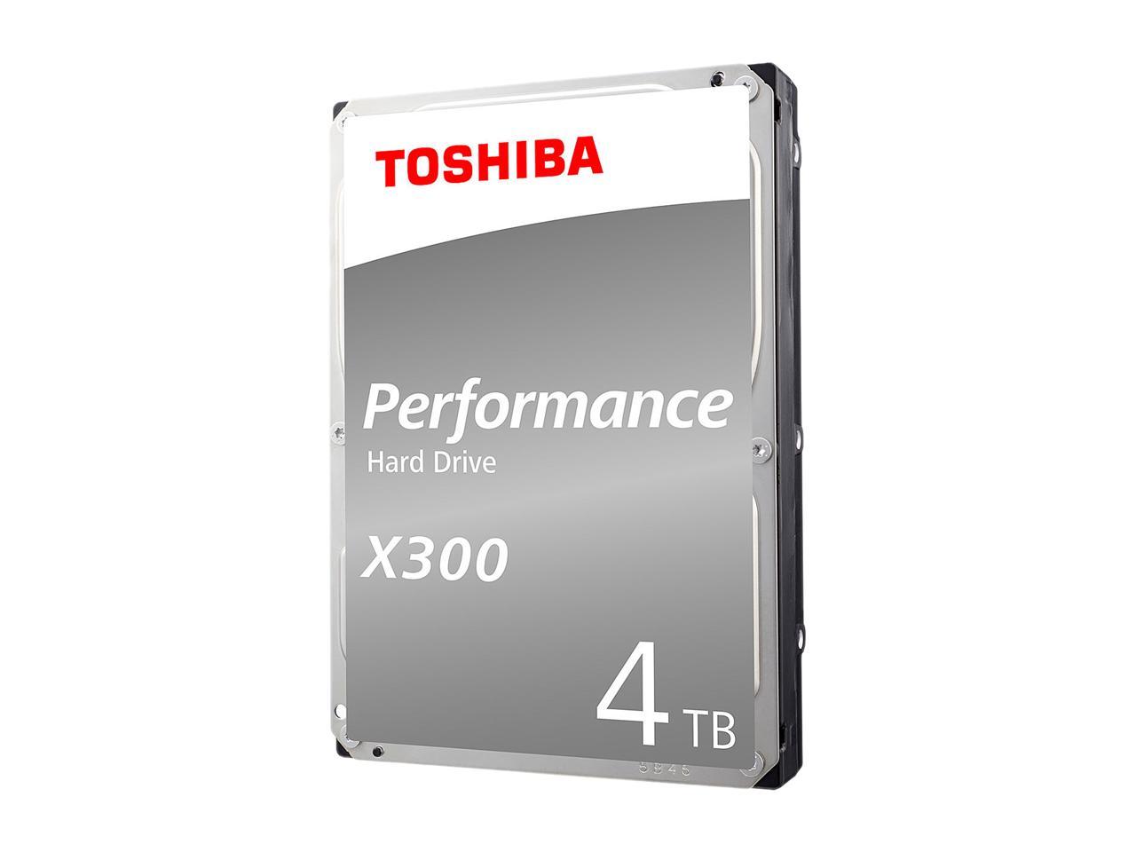 Toshiba X300 4TB Performance Desktop and Gaming Hard Drive 7200 RPM 128MB Cache SATA 6.0Gb/s 3.5 Inch Internal Hard Drive Retail Packaging HDWE140XZSTA