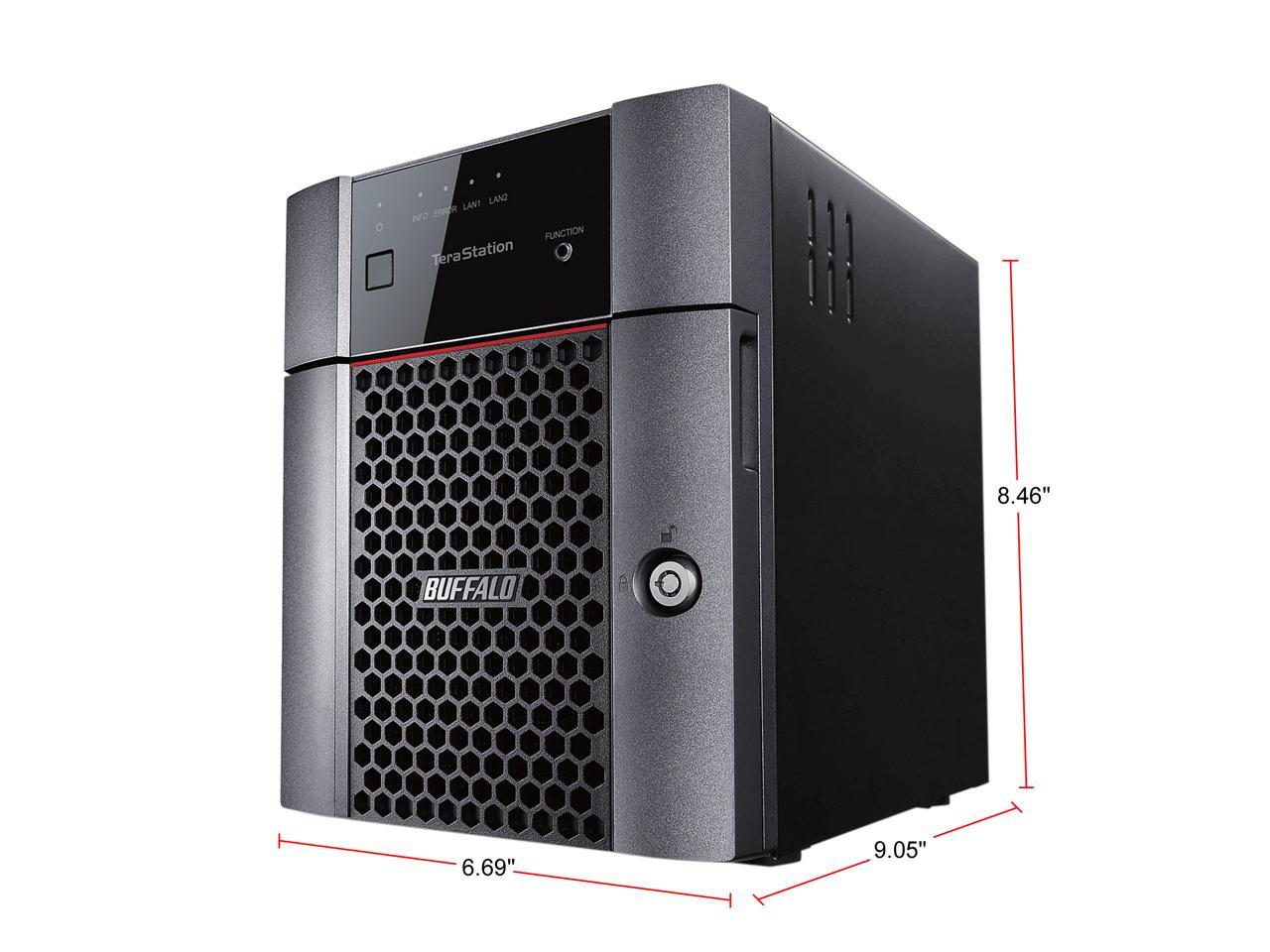 Buffalo TeraStation 3410DN Desktop 8TB NAS Hard Drives Included (2 x 4TB, 4 bay)