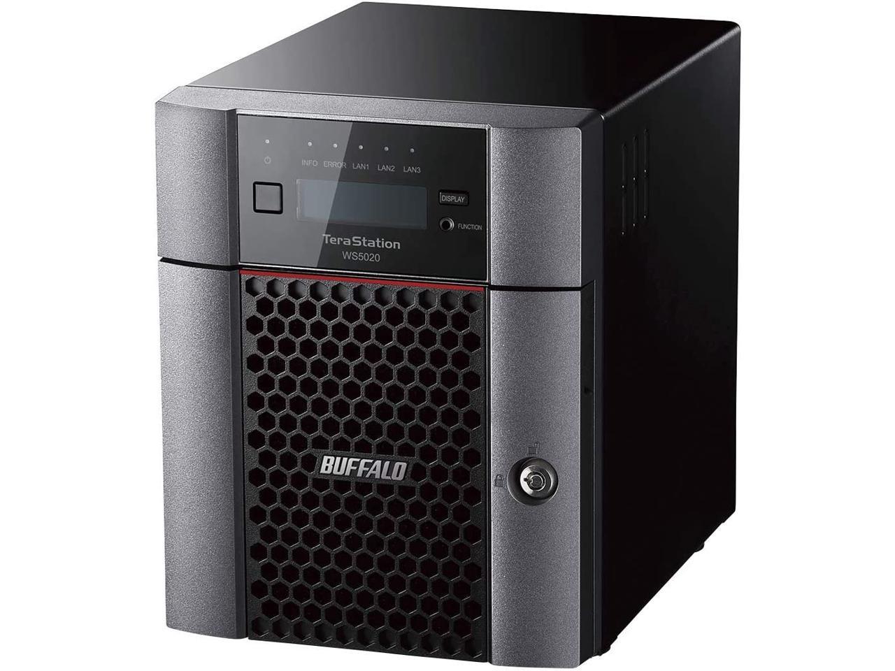 Buffalo TeraStation WS5420DN Windows Server IoT 2019 Standard 32TB 4 Bay Desktop (4x8TB) NAS Hard Drives Included RAID iSCSI