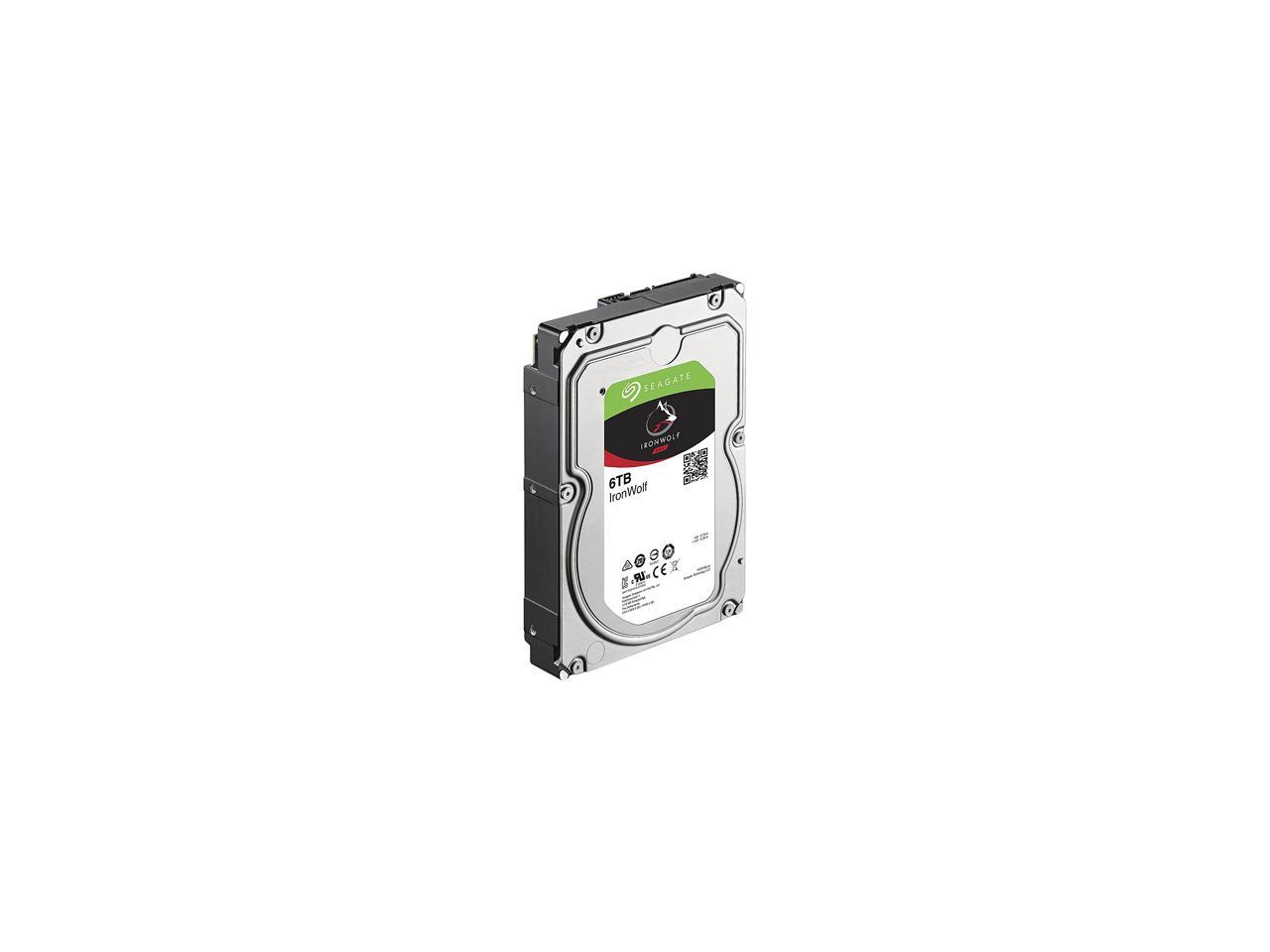 Seagate IronWolf 6TB NAS Hard Drive 7200 RPM 256MB Cache SATA 6.0Gb/s CMR 3.5" Internal HDD for RAID Network Attached Storage ST6000VN0033