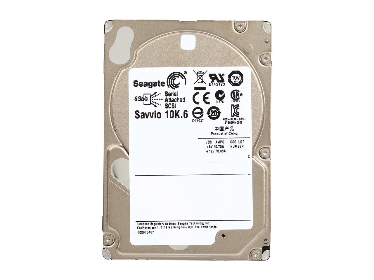 Seagate ST300MM0006 300GB 10000 RPM SAS 6Gb/s 2.5" Savvio 10K.6 Hard Drive