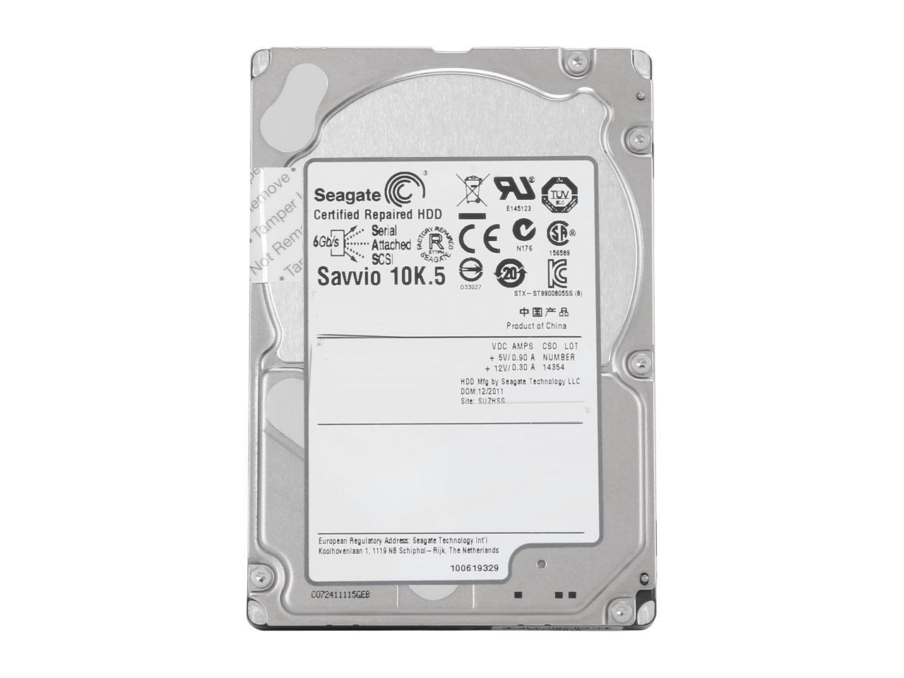 Seagate (DELL-OEM) Savvio 10K.5 ST9300605SS 300GB 10000 RPM 64MB Cache SAS 6Gb/s 2.5" Internal Enterprise Hard Drive Bare Drive