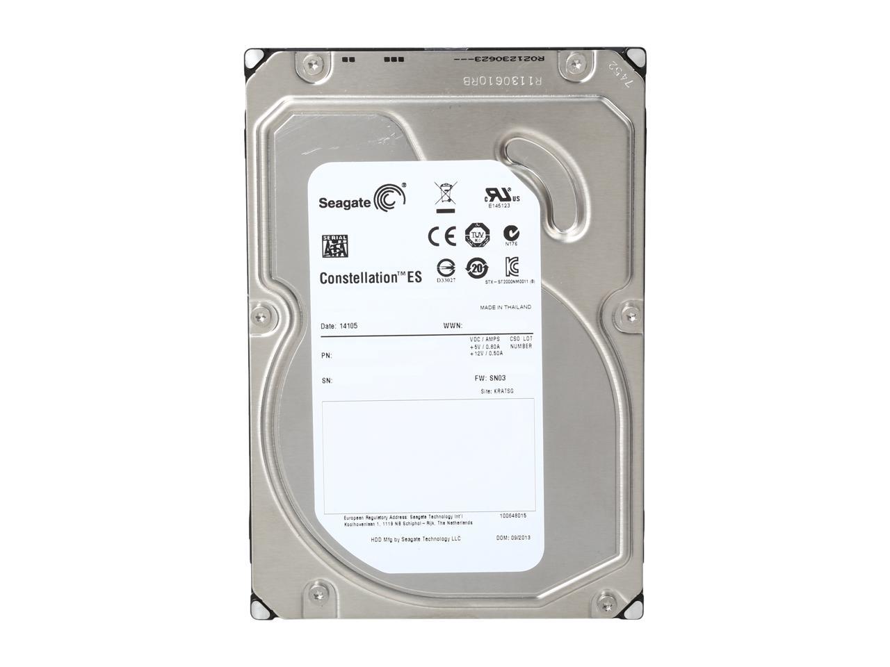 Seagate Constellation ES ST500NM0011 500GB 7200 RPM 64MB Cache SATA 6.0Gb/s 3.5" Enterprise Internal Hard Drive Bare Drive