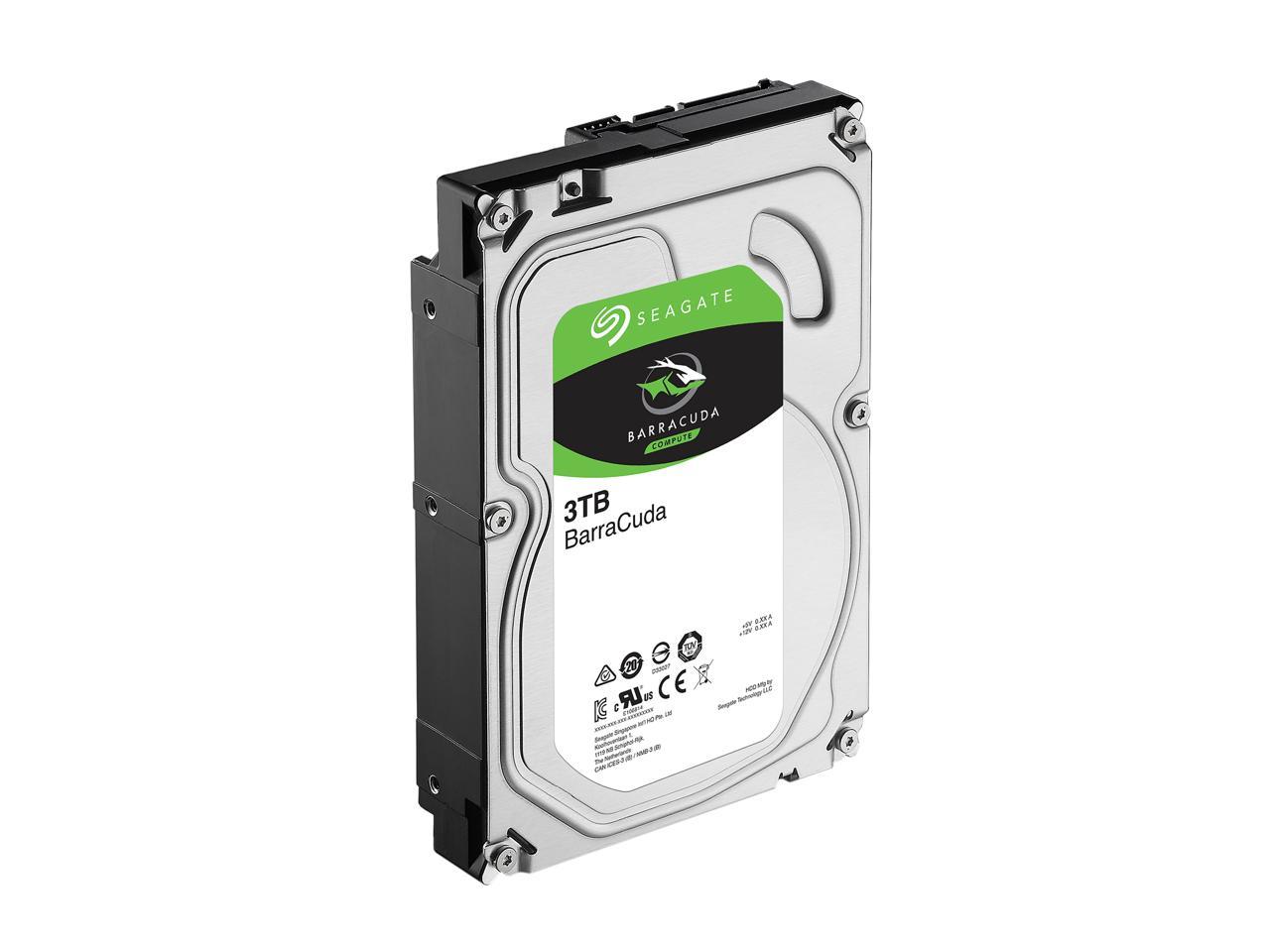 Seagate BarraCuda ST3000DM008 3TB 7200 RPM 64MB Cache SATA 6.0Gb/s 3.5" Hard Drive Bare Drive