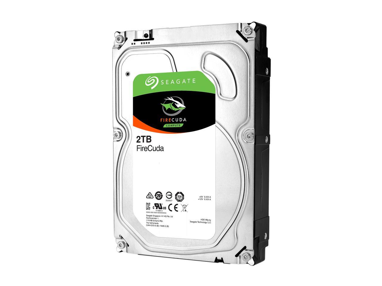 Seagate FireCuda Gaming SSHD 2TB 7200 RPM 64MB Cache SATA 6.0Gb/s 3.5" Internal Hard Drive ST2000DX002