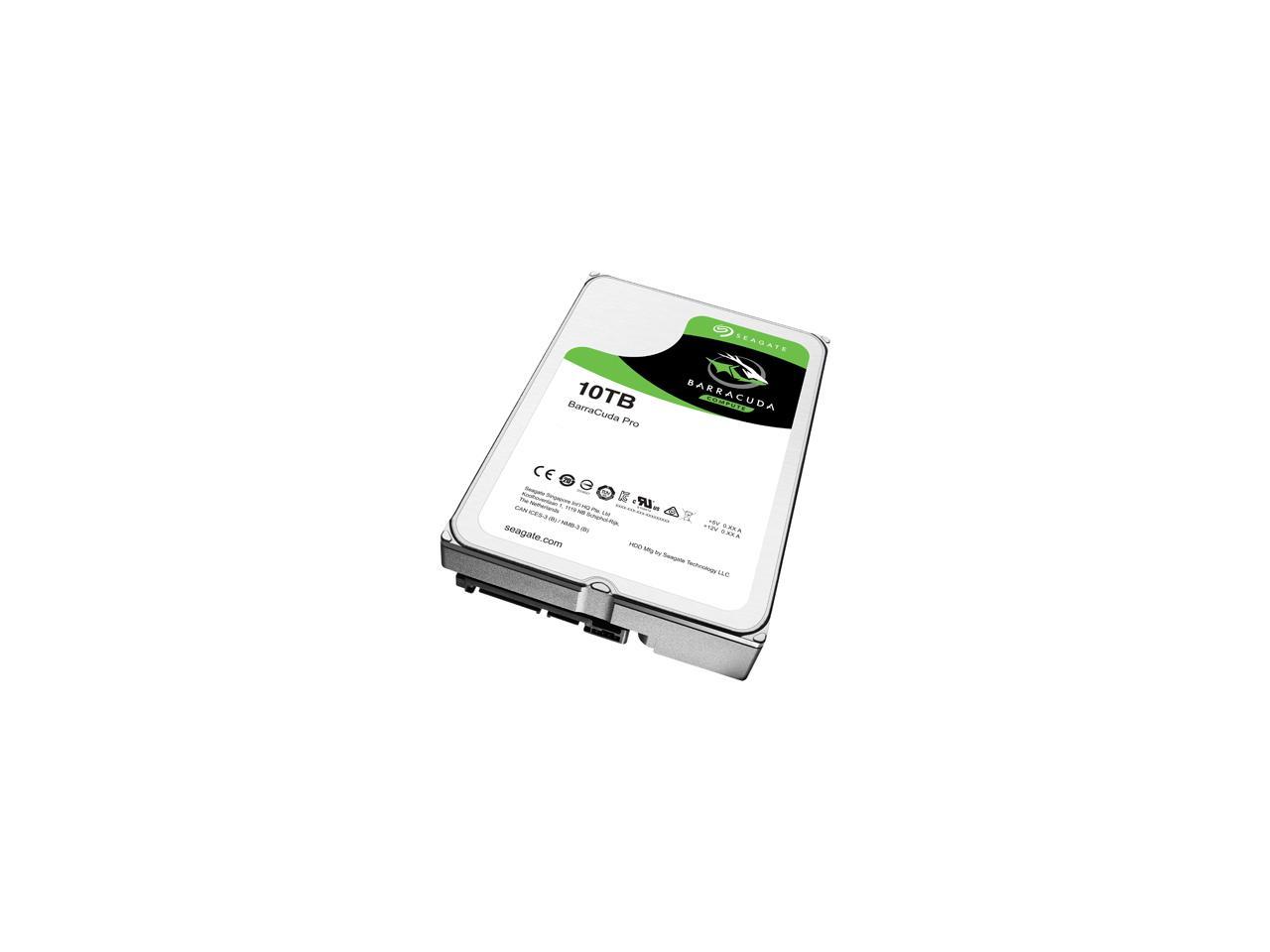 Seagate BarraCuda Pro ST10000DM0004 10TB 7200 RPM 256MB Cache SATA 6.0Gb/s 3.5" Hard Drive Bare Drive
