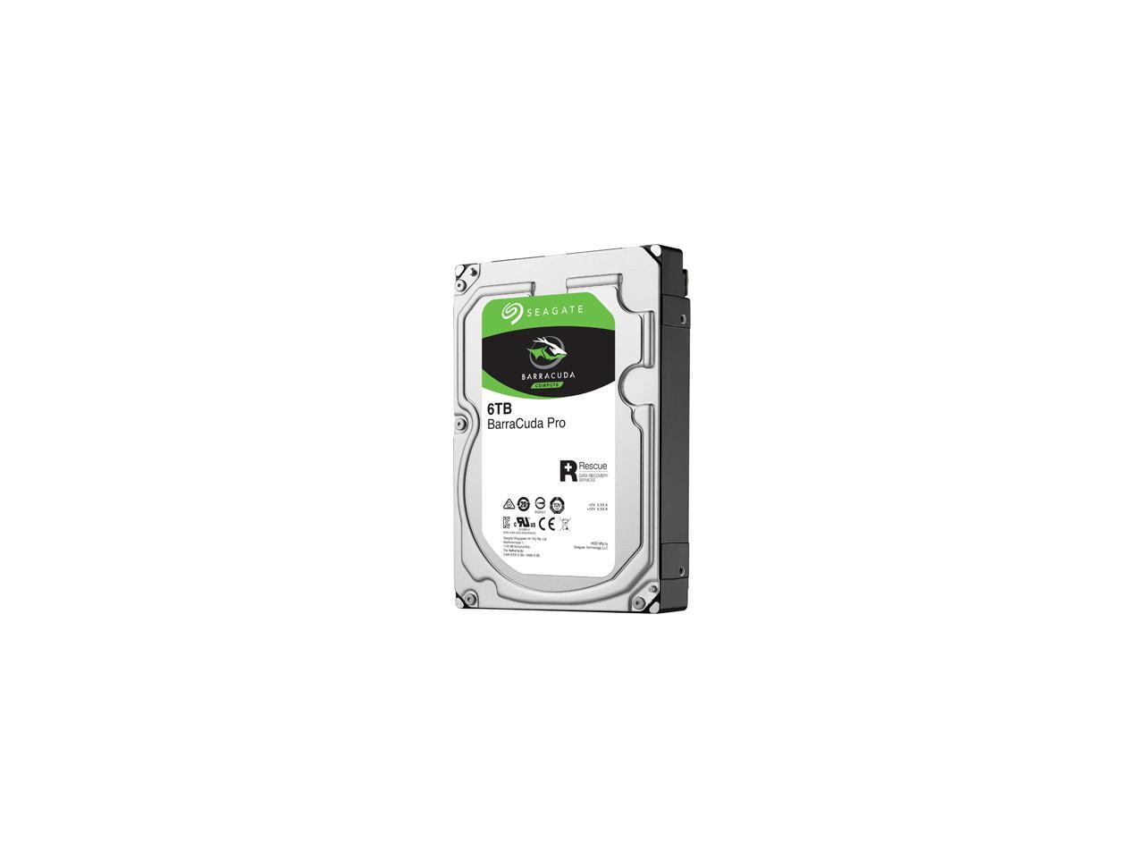 Seagate BarraCuda Pro ST6000DM004 6TB 7200 RPM 256MB Cache SATA 6.0Gb/s 3.5" Hard Drive Bare Drive