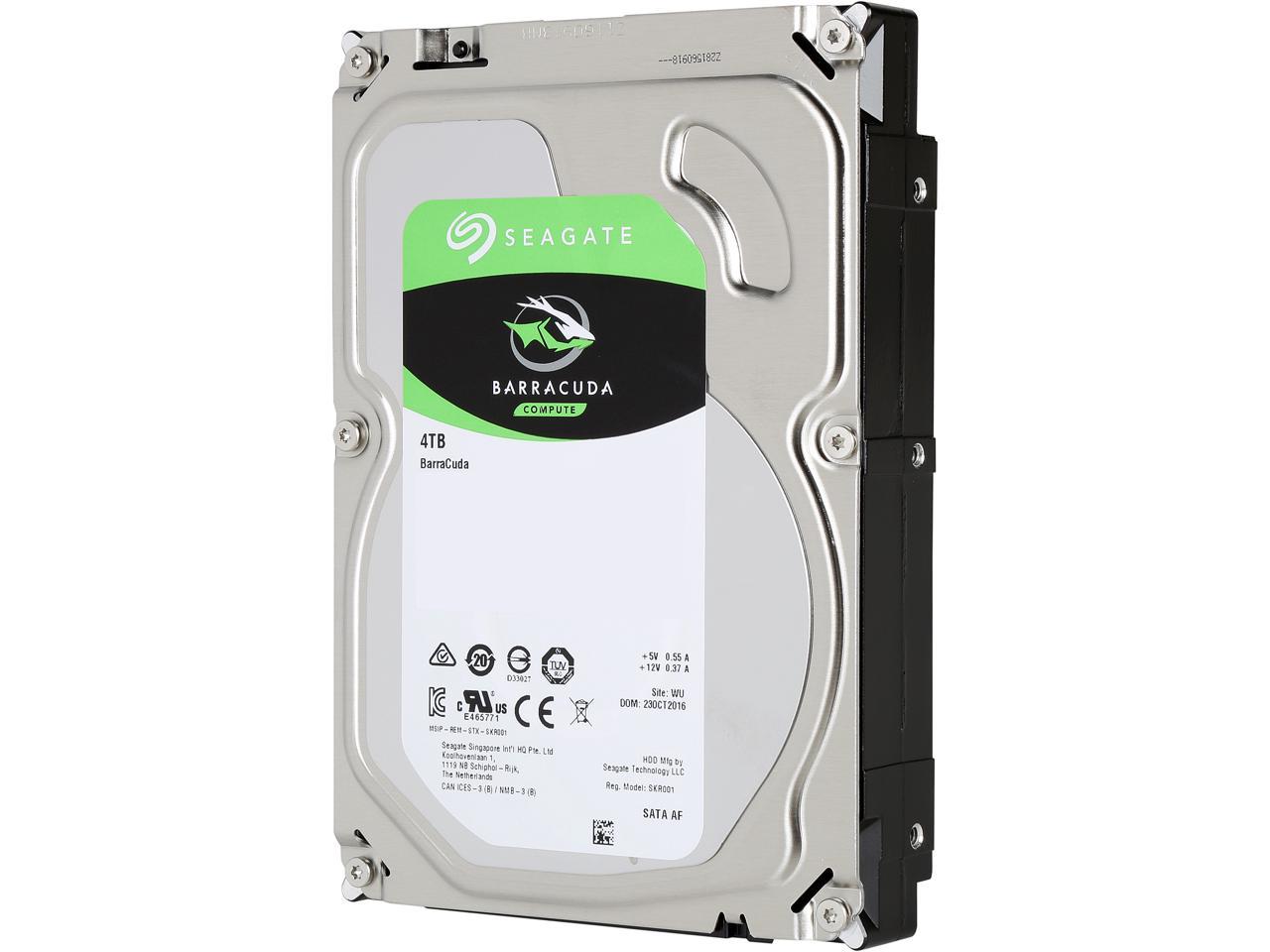 Seagate BarraCuda ST4000DM005 4TB 64MB Cache SATA 6.0Gb/s 3.5" Hard Drive Bare Drive