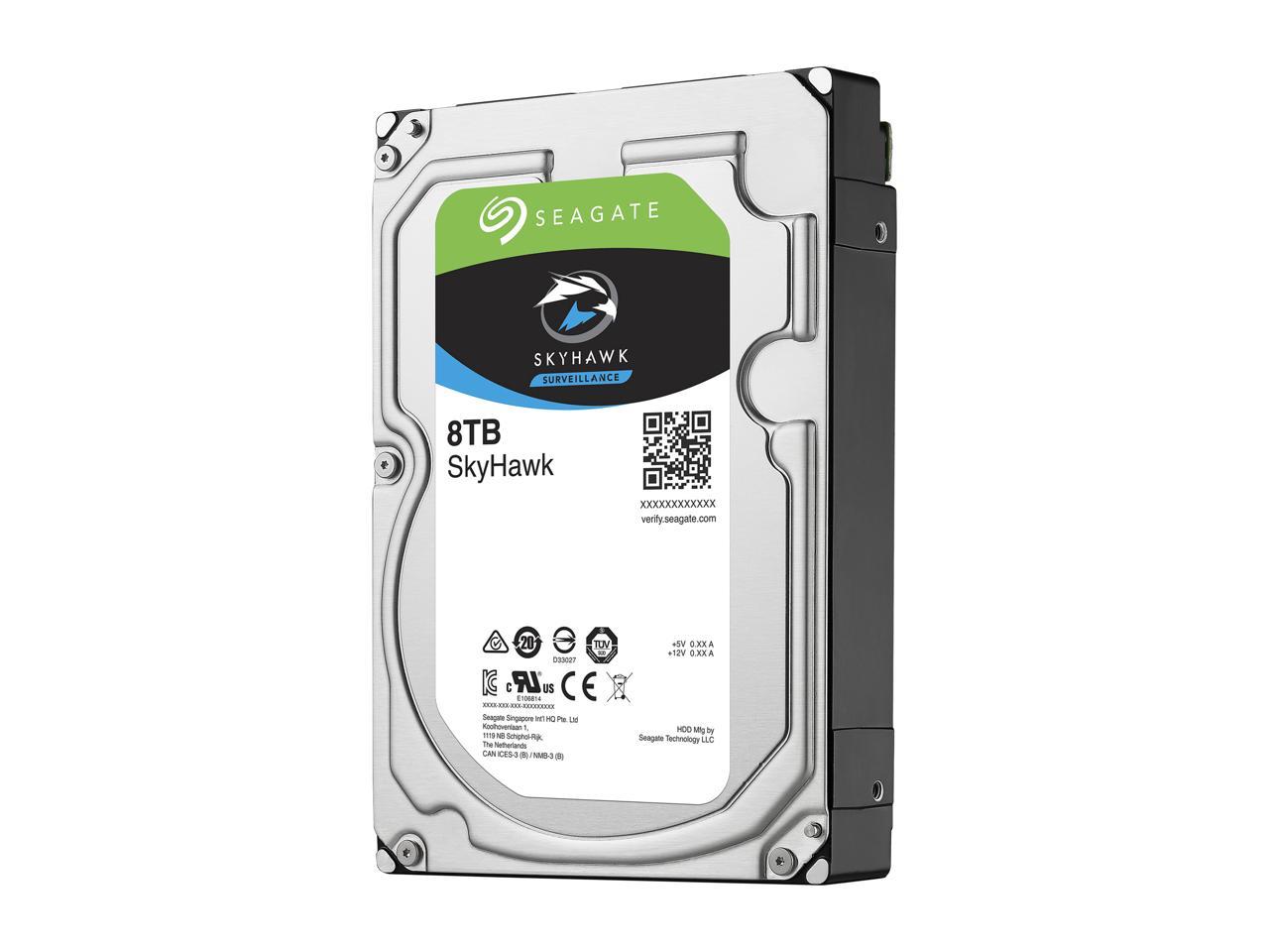 Seagate SkyHawk 8TB Surveillance Hard Drive 256MB Cache SATA 6.0Gb/s 3.5" Internal Hard Drive ST8000VX0022