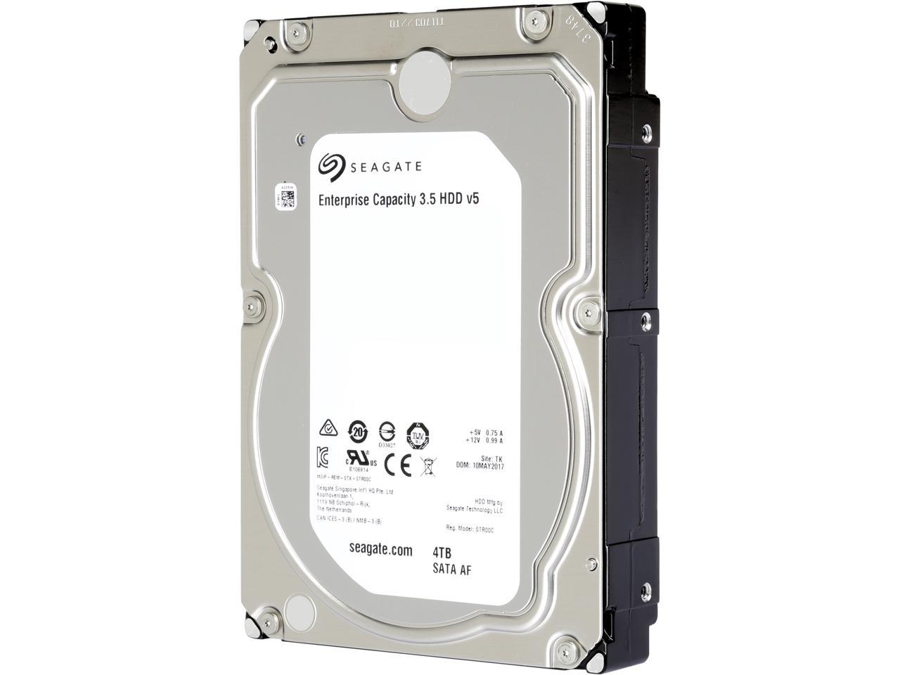 Seagate Enterprise Capacity 3.5'' HDD 4TB 7200 RPM 512e SATA 6Gb/s 128MB Cache Internal Hard Drive ST4000NM0115