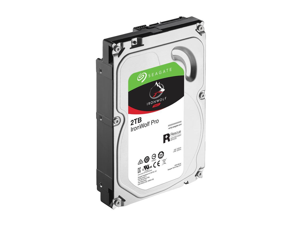 Seagate IronWolf Pro 2TB NAS Hard Drive 7200 RPM 128MB Cache SATA 6.0Gb/s 3.5" Internal Hard Drive ST2000NE0025