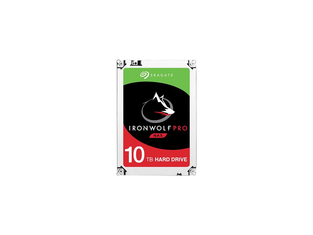 Seagate IronWolf Pro 10TB NAS Hard Drive 7200 RPM 256MB Cache SATA 6.0Gb/s 3.5" Internal Hard Drive ST10000NE0004
