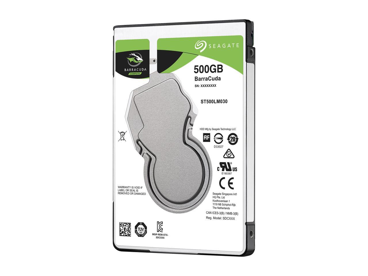 Seagate 500GB BarraCuda 5400 RPM 128MB Cache SATA 6.0Gb/s 2.5" Laptop Internal Hard Drive ST500LM030