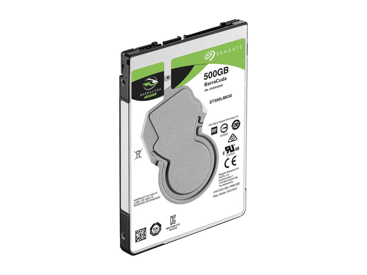 Seagate 500GB BarraCuda 5400 RPM 128MB Cache SATA 6.0Gb/s 2.5" Laptop Internal Hard Drive ST500LM030