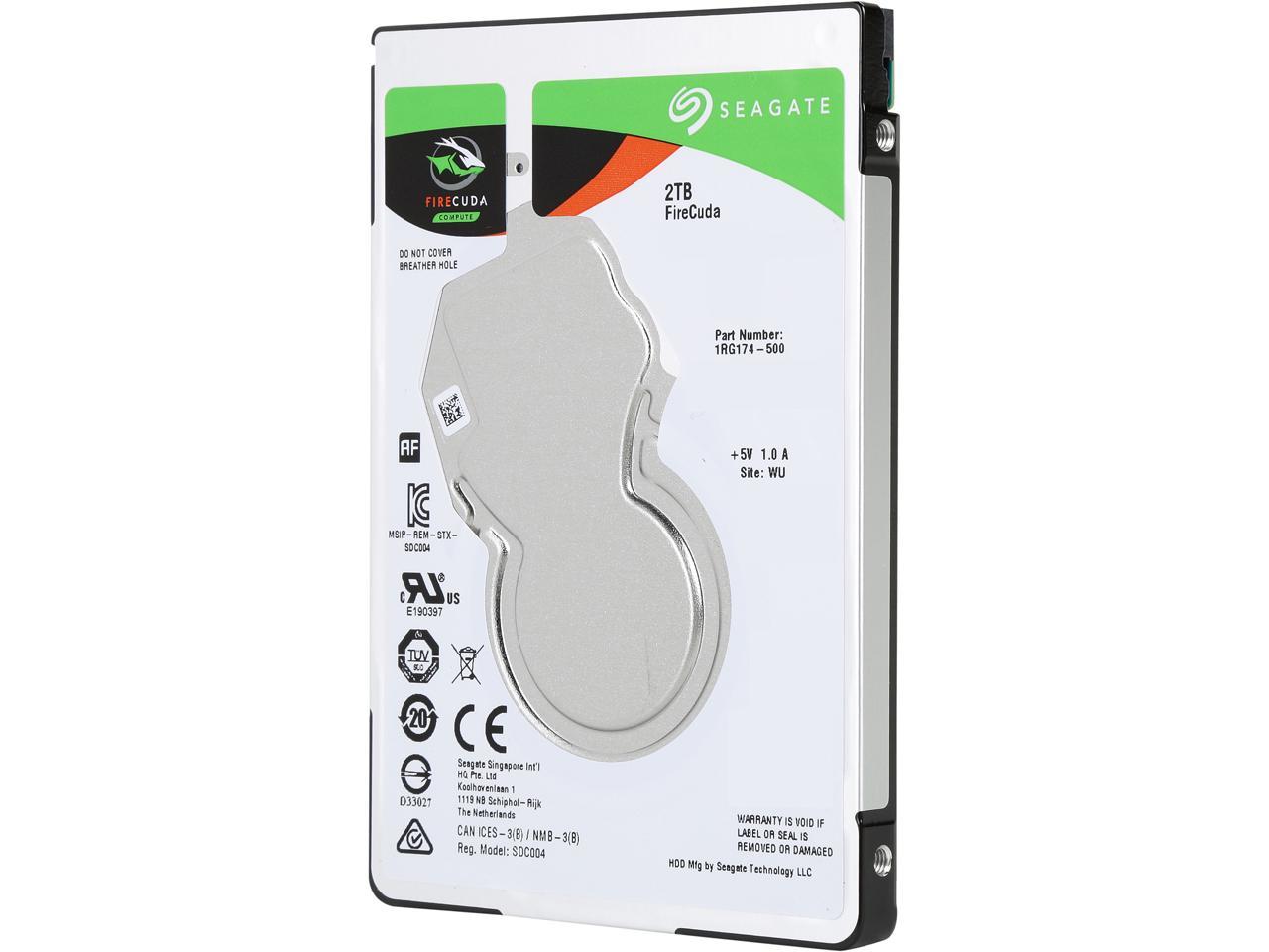 Seagate FireCuda Gaming SSHD 2TB SATA 6.0Gb/s 2.5" Notebooks / Laptops Internal Hard Drive ST2000LX001