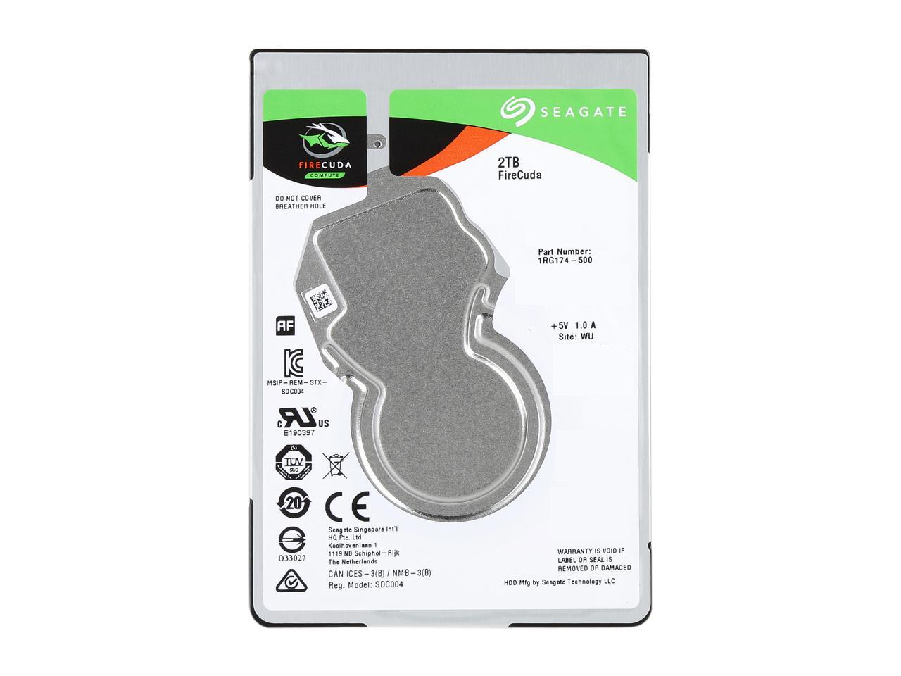 Seagate FireCuda Gaming SSHD 2TB SATA 6.0Gb/s 2.5" Notebooks / Laptops Internal Hard Drive ST2000LX001