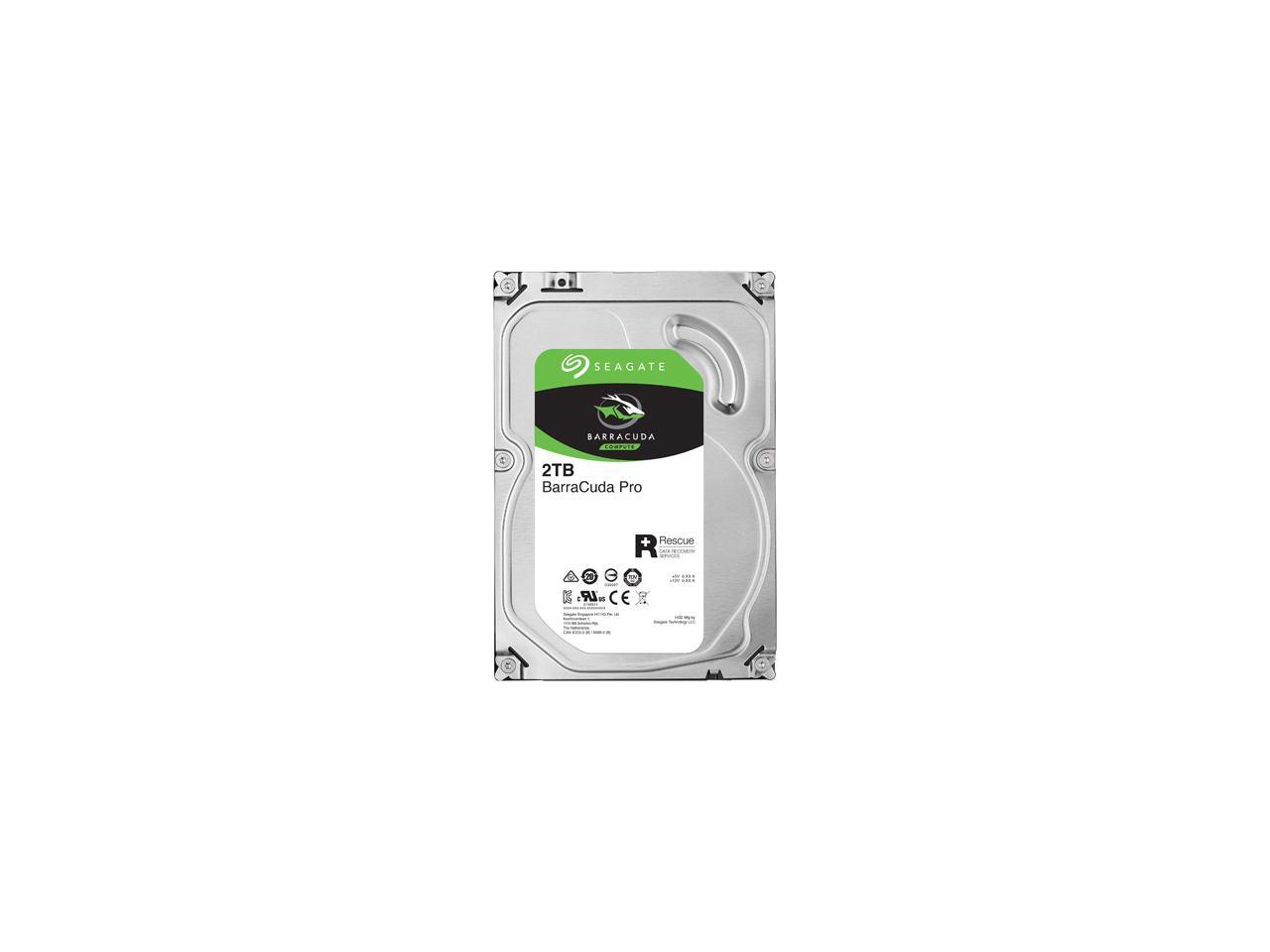 Seagate BarraCuda Pro ST2000DM009 2TB 7200 RPM 128MB Cache SATA 6.0Gb/s 3.5" Hard Drive Bare Drive