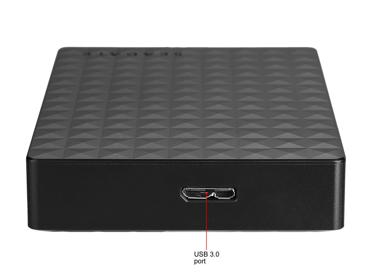 Seagate Portable Hard Drive 5TB HDD - External Expansion for PC Windows PS4 & Xbox - USB 2.0 & 3.0 Black (STEA5000402)
