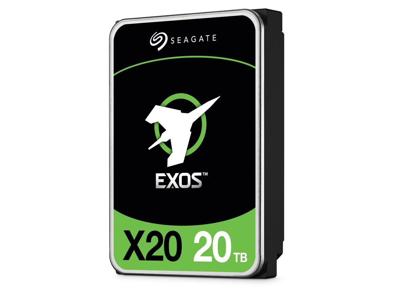 Seagate Exos X20 ST20000NM007D 20TB 7200 RPM 256MB Cache SATA 6.0Gb/s 3.5" Internal Hard Drive