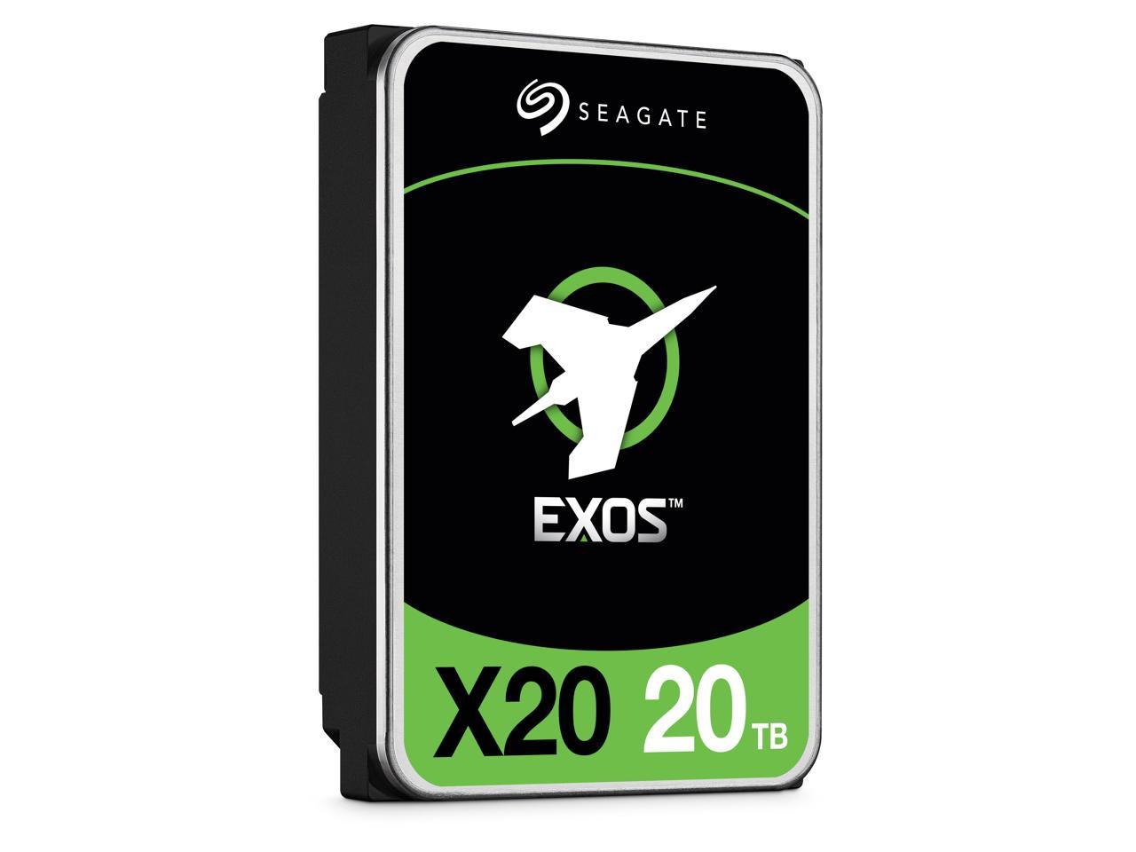 Seagate Exos X20 ST20000NM007D 20TB 7200 RPM 256MB Cache SATA 6.0Gb/s 3.5" Internal Hard Drive