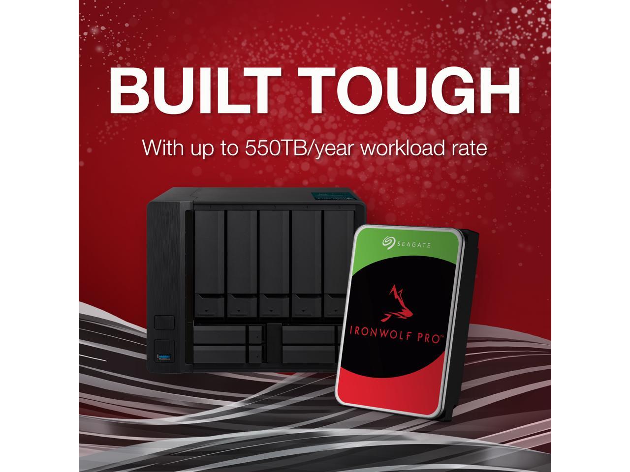 Seagate IronWolf Pro 22TB Enterprise NAS Internal HDD – CMR 3.5in SATA 6Gb/s 7200 RPM (ST22000NT001)