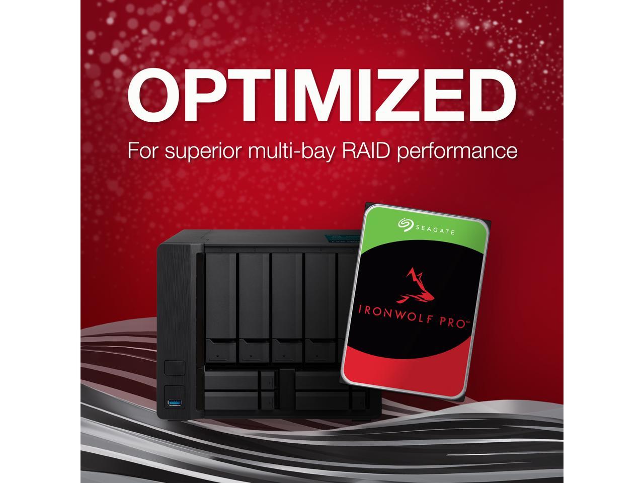 Seagate IronWolf Pro 22TB Enterprise NAS Internal HDD – CMR 3.5in SATA 6Gb/s 7200 RPM (ST22000NT001)