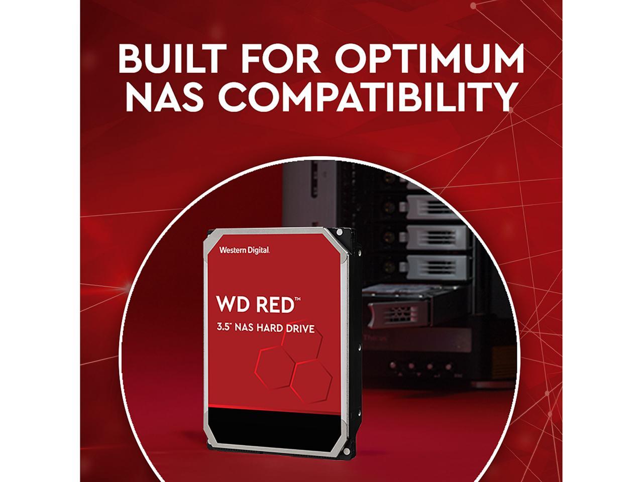 WD Red 10TB NAS Hard Disk Drive - 5400 RPM Class SATA 6Gb/s 256MB Cache 3.5 Inch - WD100EFAX
