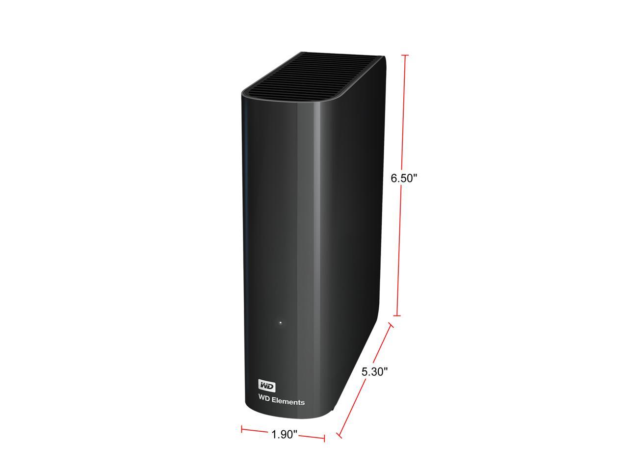 WD Elements 8TB USB 3.0 Desktop Hard Drive Black WDBWLG0080HBK-NESN