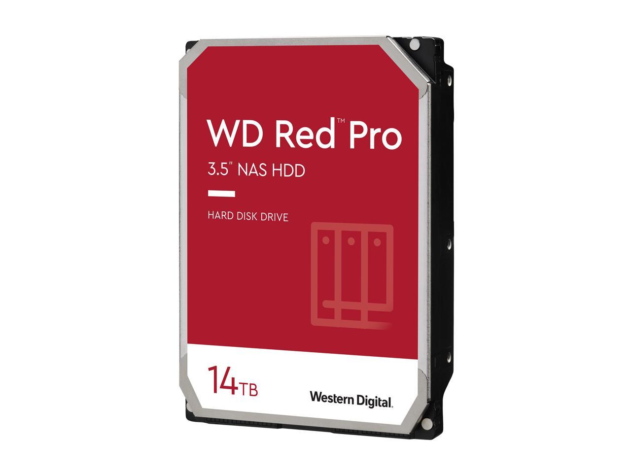 WD Red Pro WD141KFGX 14TB 7200 RPM 512MB Cache SATA 6.0Gb/s 3.5" Internal Hard Drive