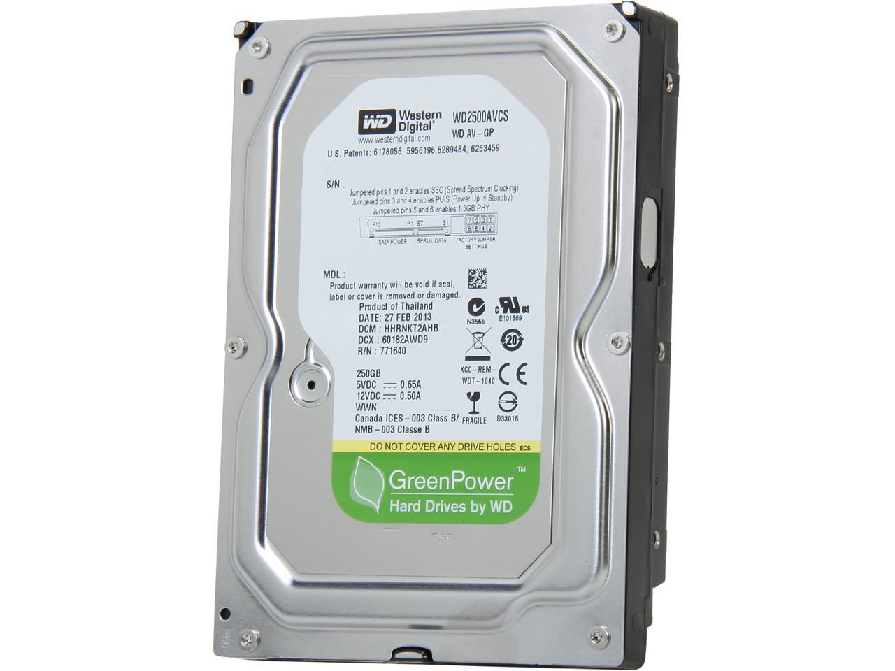 Western Digital AV-GP WD2500AVCS 250 GB 3.5' Internal Hard Drive