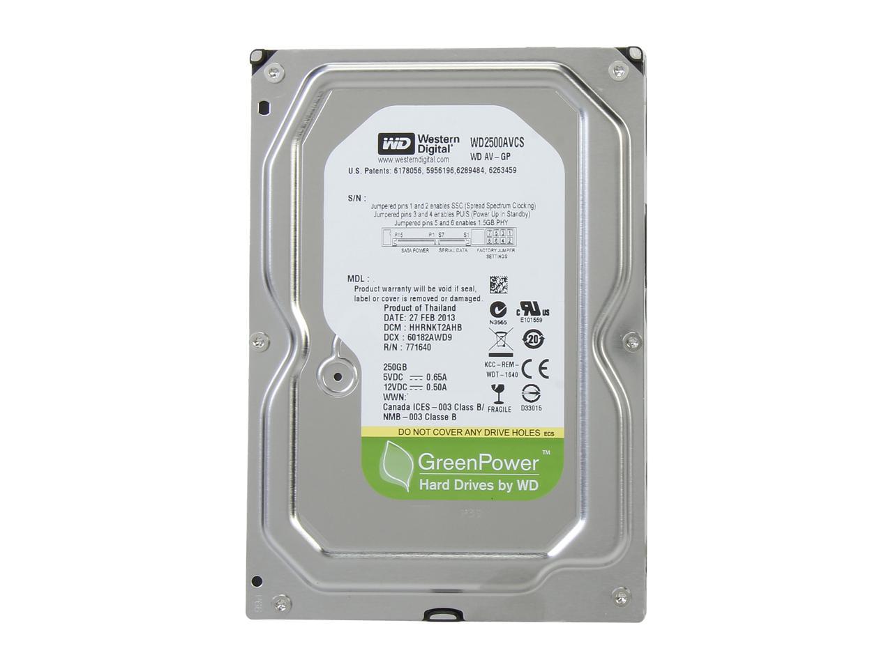 Western Digital AV-GP WD2500AVCS 250 GB 3.5' Internal Hard Drive