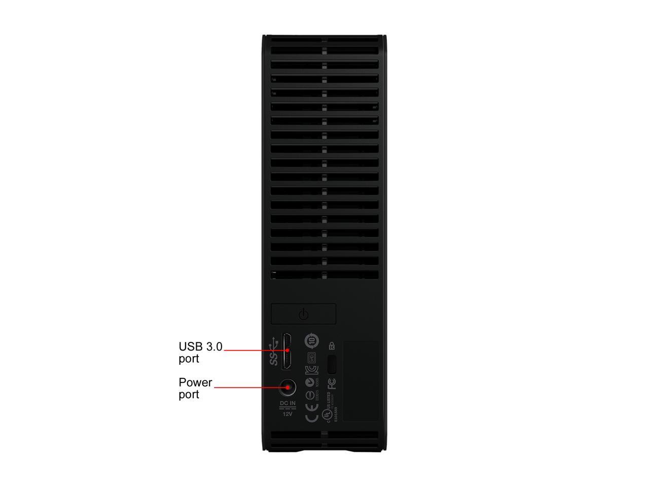 WD Elements 4TB USB 3.0 External Hard Drive Black WDBWLG0040HBK-NESN