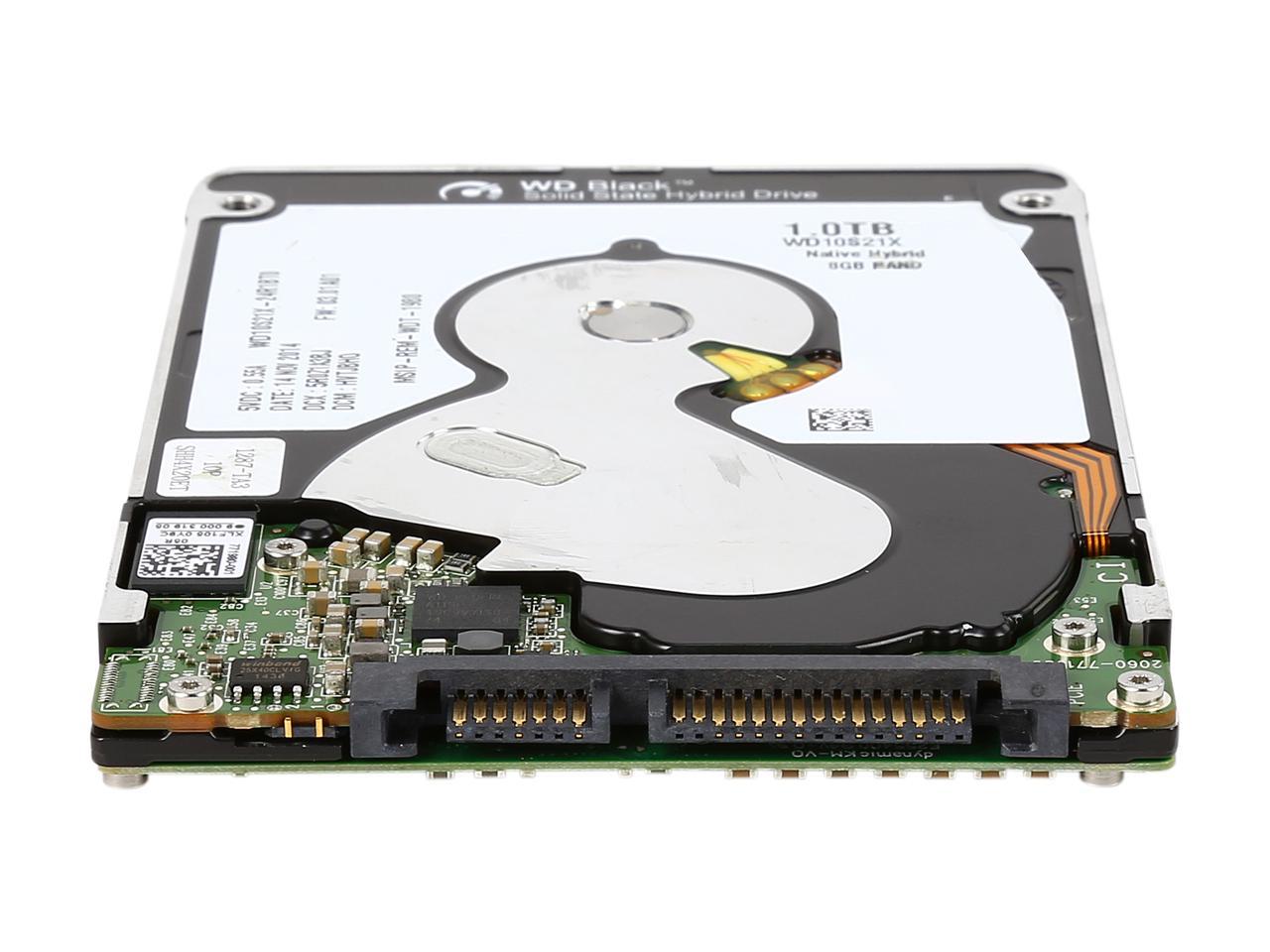 WD Black WD10S21X 1TB 5400 RPM 16MB Cache SATA 6.0Gb/s 2.5" Solid State Hybrid Drive