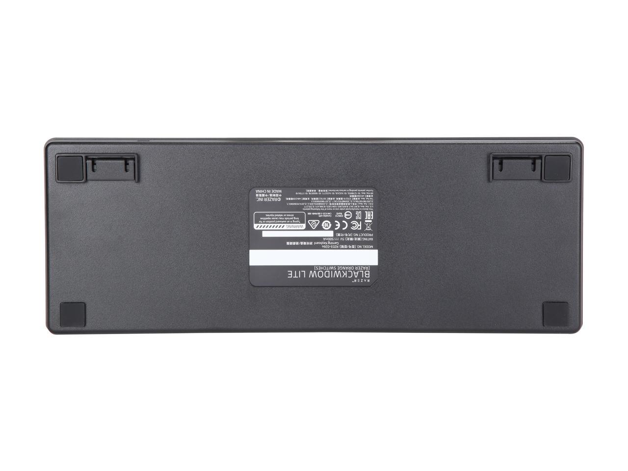 Razer BlackWidow Lite – Silent Mechanical Gaming Keyboard - US Layout NASA (Orange Switch)