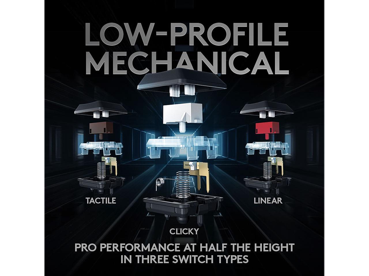 Logitech 920-009495 G915 Tenkeyless LIGHTSPEED Wireless RGB Mechanical Gaming Keyboard - Tactile Switch