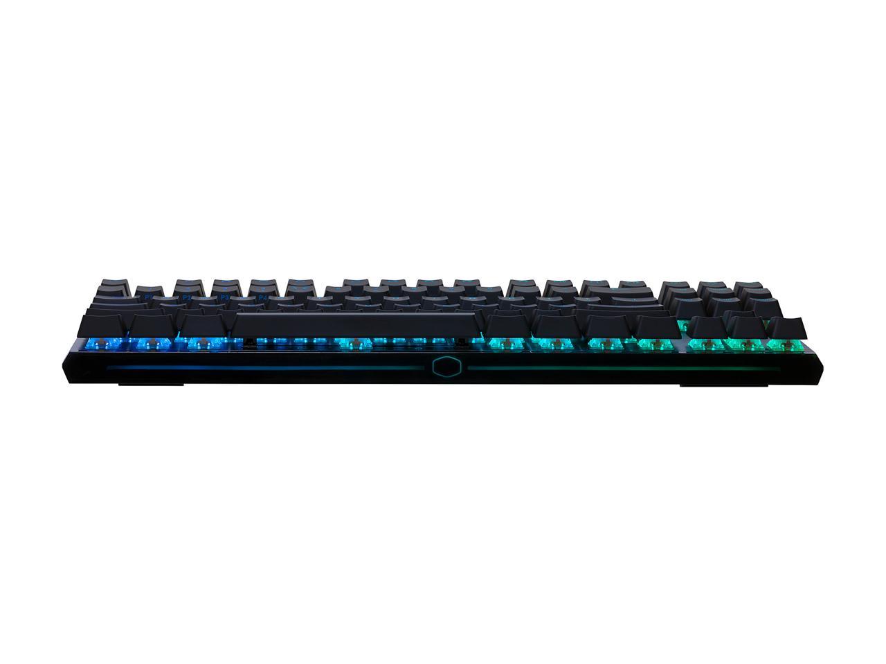 Cooler Master MK730 Tenkeyless Gaming Mechanical Keyboard with Cherry MX Blue, RGB Per-Key Lighting and Removable Wrist Rest