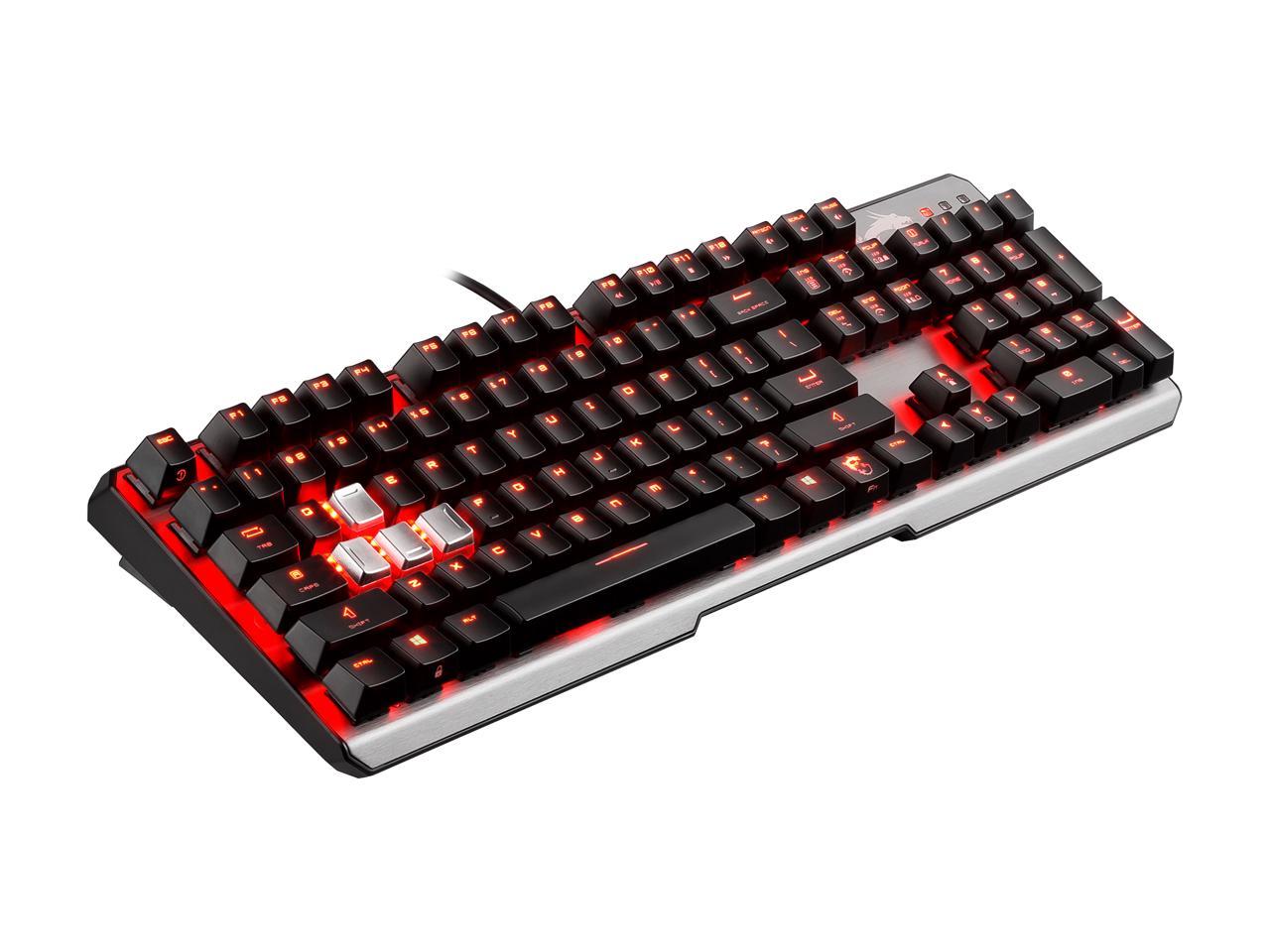 MSI Vigor GK60 Gaming Keyboard with Cherry MX Red Switch and Red Backlight