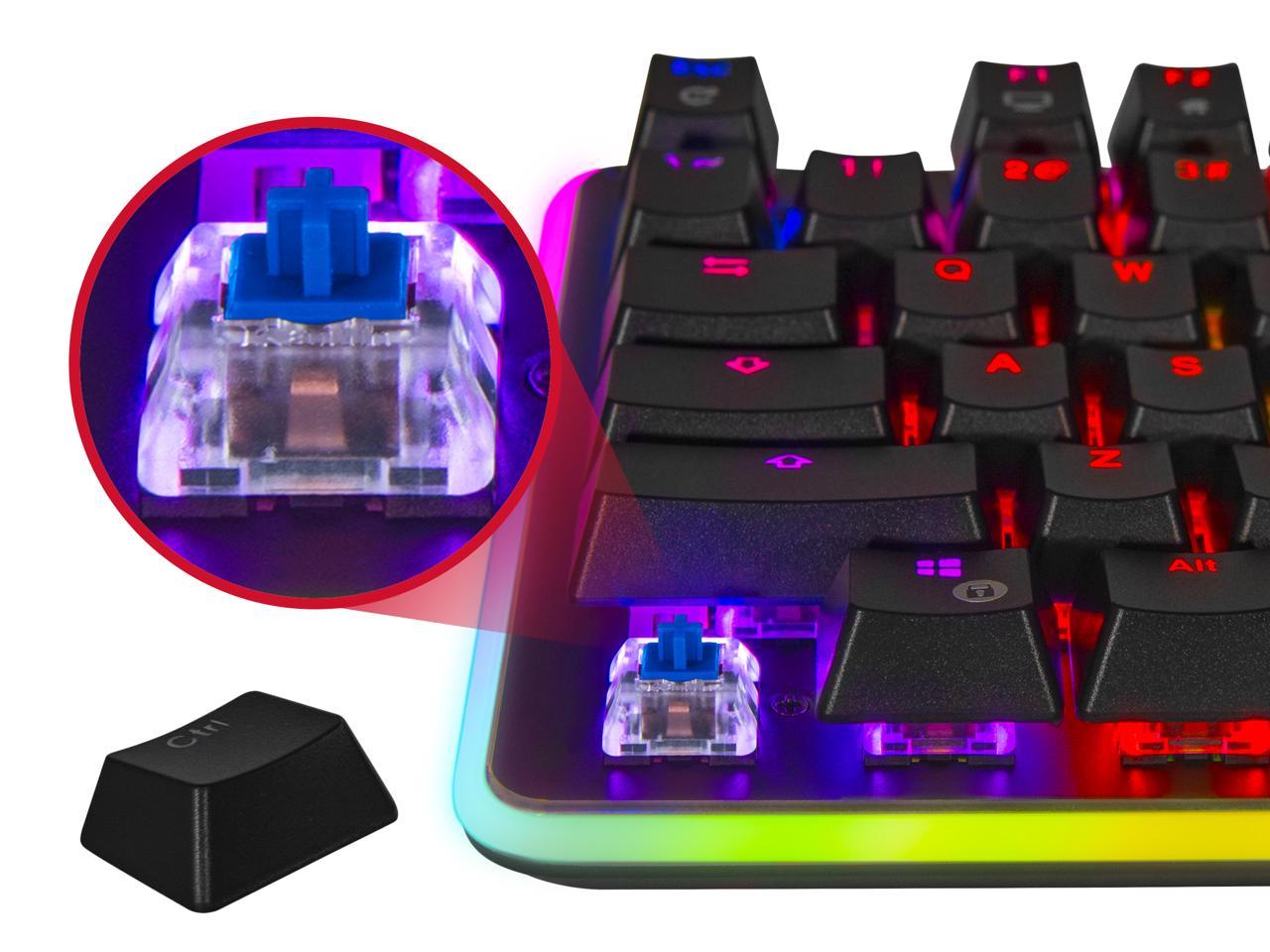 Rosewill Mechanical Gaming Keyboard, 22 RGB Backlit Modes, Blue Switches - NEON K81