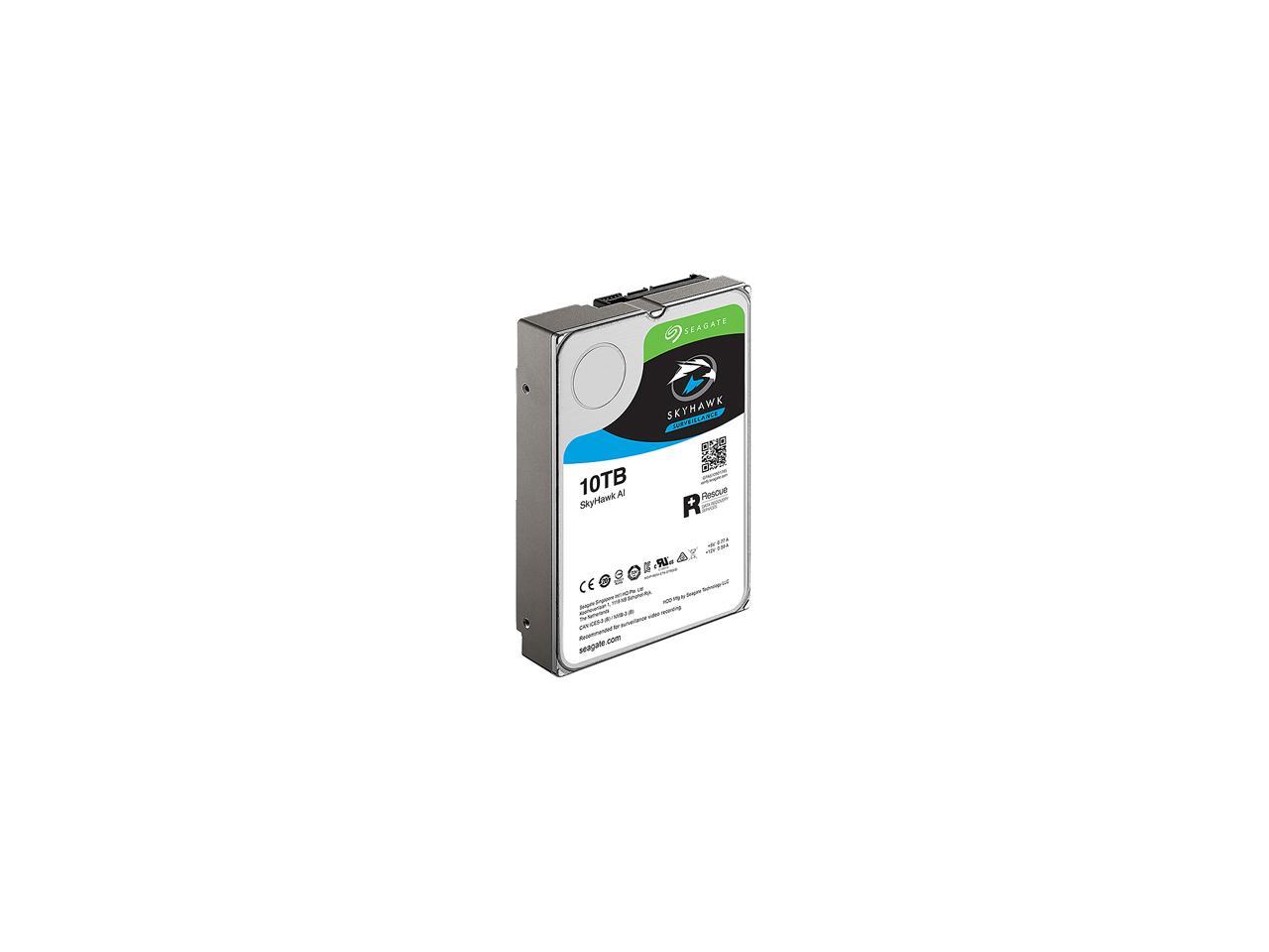 Seagate SkyHawk AI 10TB Surveillance Hard Drive 256MB Cache SATA 6.0Gb/s 3.5" Internal Hard Drive ST10000VE0004