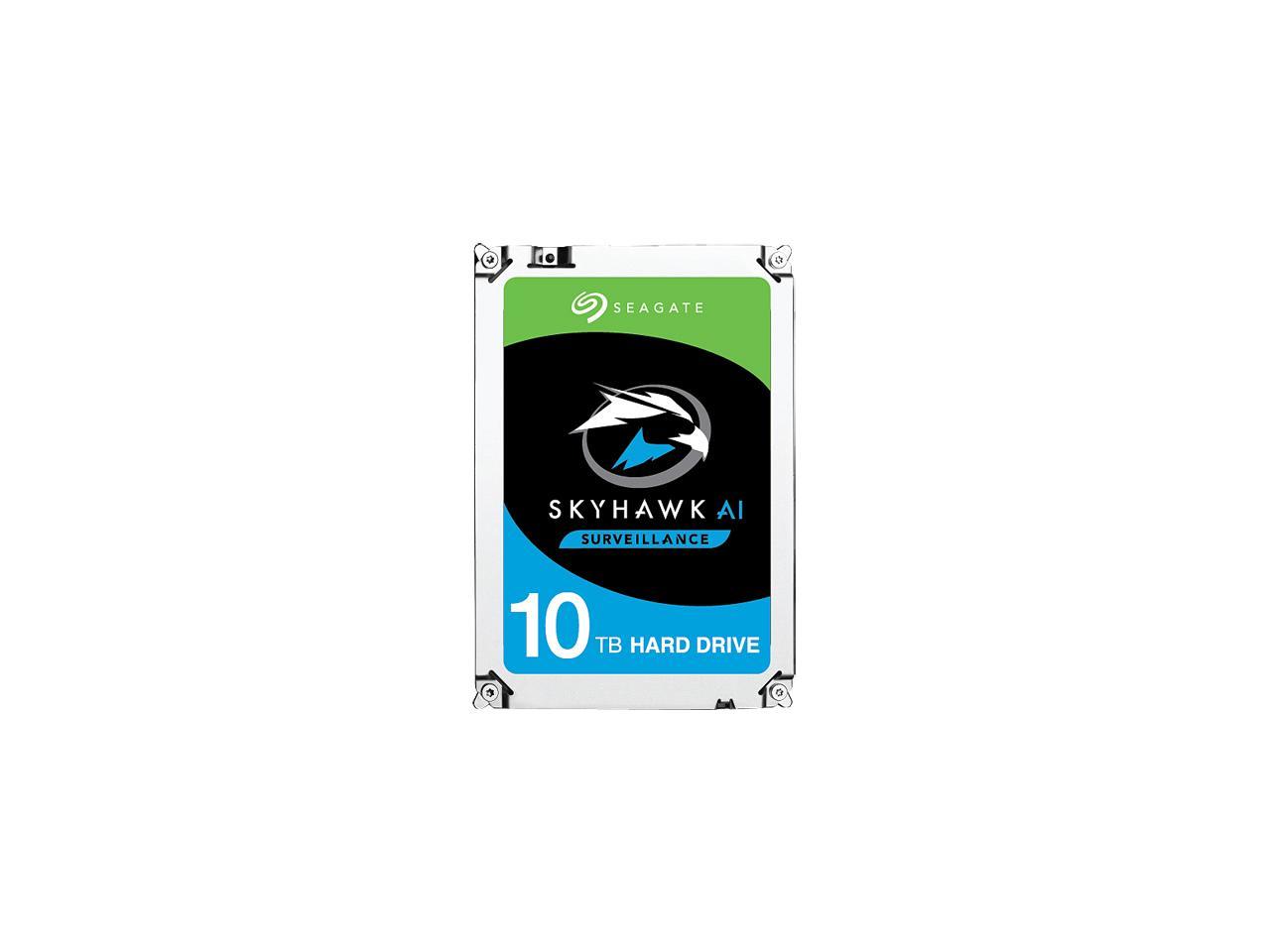 Seagate SkyHawk AI 10TB Surveillance Hard Drive 256MB Cache SATA 6.0Gb/s 3.5" Internal Hard Drive ST10000VE0004