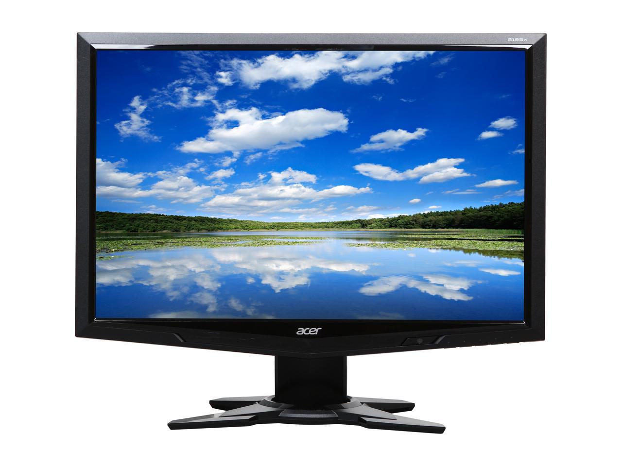 Acer G Series G195W Abd 19" 1440 x 900 5 ms 75 Hz D-Sub, DVI LCD Monitor
