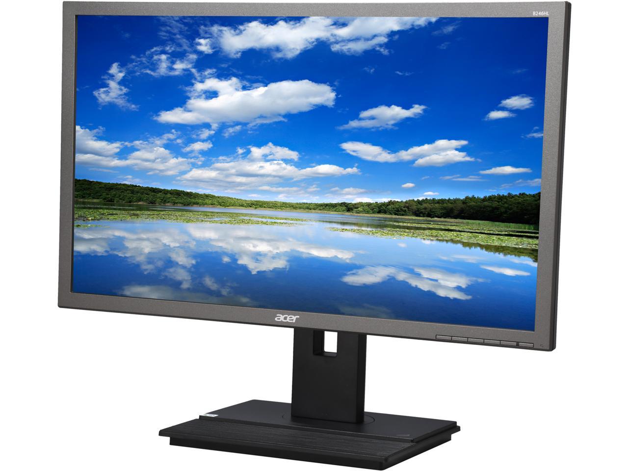 Acer B246HL 24" Full HD 1920 x 1080 60Hz DVI VGA Built-in Speakers Backlit LED WideScreen LCD Monitor