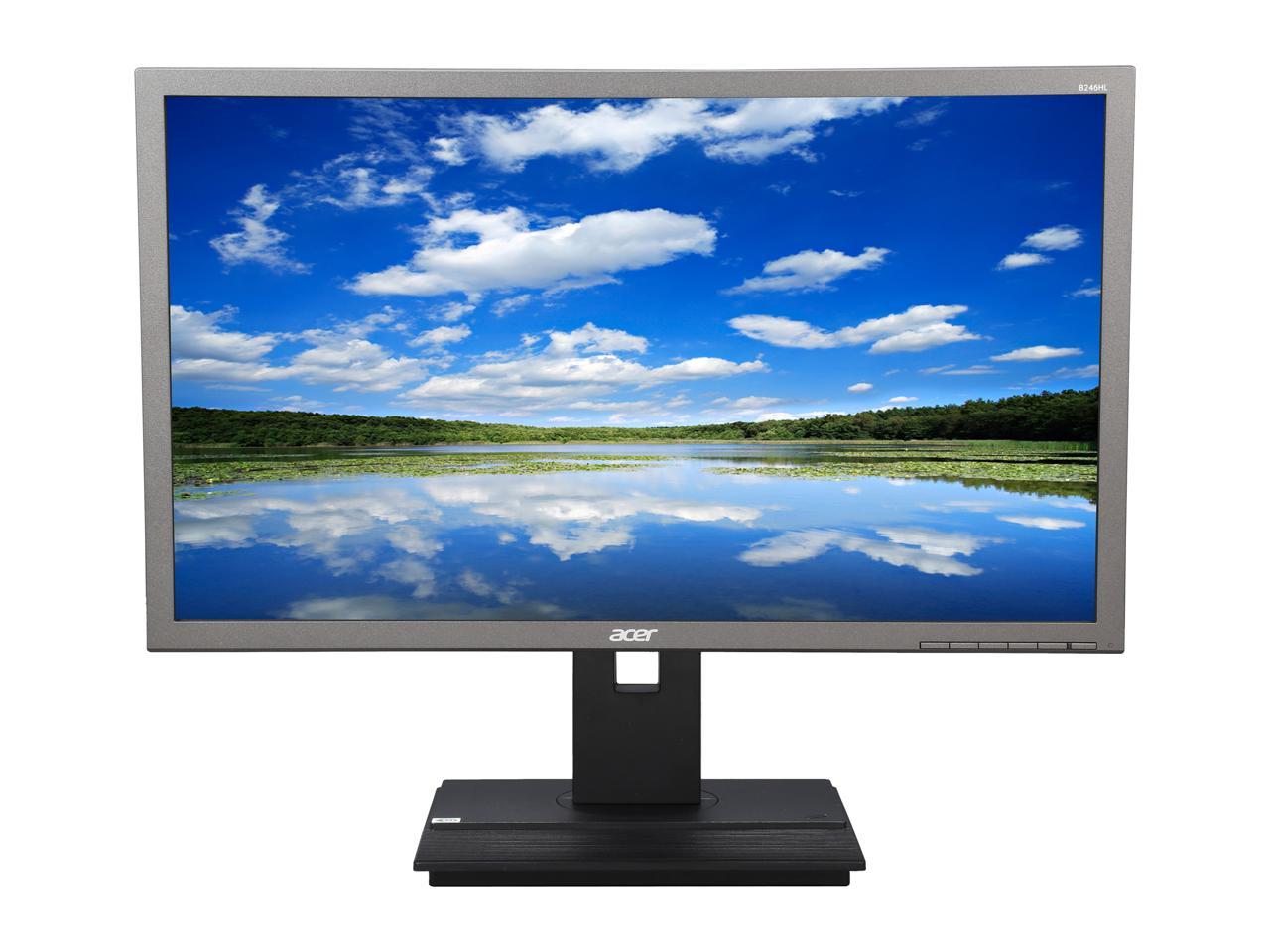 Acer B246HL 24" Full HD 1920 x 1080 60Hz DVI VGA Built-in Speakers Backlit LED WideScreen LCD Monitor